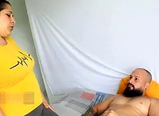 horny stepmom feeds me viagra, begs for rough fuck and cum swallow