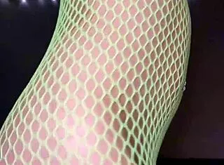 Nadia Diamo's Petite Latina Ass Twerks Fishnets Seductively!