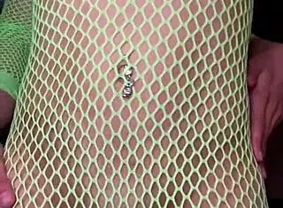 Nadia Diamo's Petite Latina Ass Twerks Fishnets Seductively!