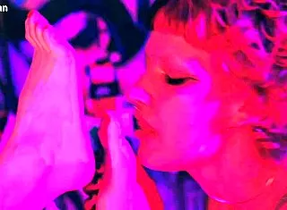 slave girl gags swallowing my perfect bare feet toes 👅😈