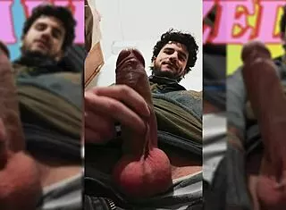 look at my balls while i jerk off and swallow cum!