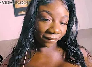 lola black freaky ebony twerking fat booty bts closeup