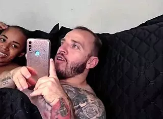 skinny prostitute joins old couple for bisexual orgy cum swap