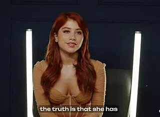 Blonde Renata Fox and redhead Marina Gold kiss to squirting lesbian orgasms