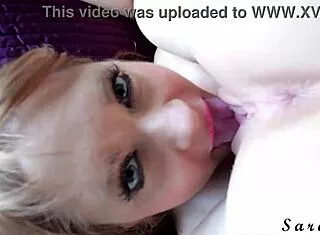 sara jay's close-up tongue fuck drives me wild