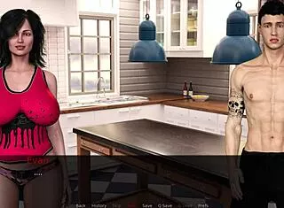 mature with big tits plays steamy phone call game on hairy pussy