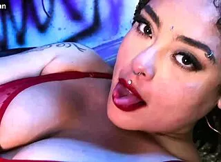 bia roman gags on medusas perfect polish toes in barefoot domination