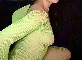 Nadia Diamo's Petite Latina Ass Twerks Fishnets Seductively!