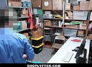shoplyfter asian thief jade noir bent over doggystyle by cop