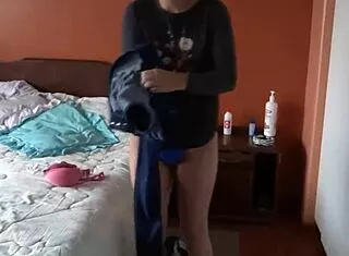 mature latina milf in jeans hits massive orgasms watching guys jerk and cum for her