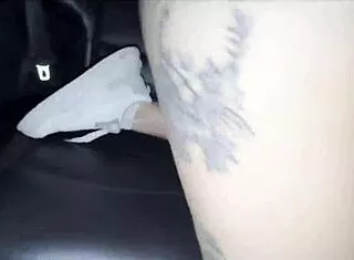 Pregnant from 3 strangers in public parking lot creampie