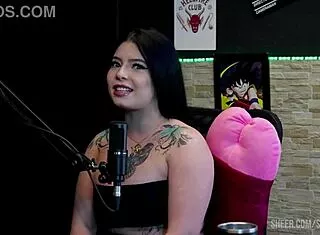 Kalyca chats with Tifany in sheer red swing cast compilation part 1