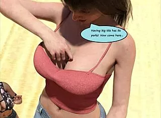 Tall Giantess Growth Comic Huge Tits Boobs Size Change Mini Guy
