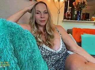 stepmom kymber leigh deepthroats and rides son's cock before his big date