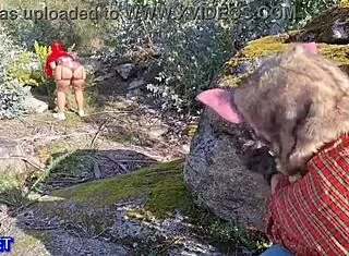 caperucita culona halloween ass fucked by big wolf cock doggystyle