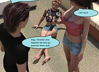 Tall Giantess Growth Comic Huge Tits Boobs Size Change Mini Guy