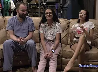 Dr Tampa Gyno Exams Neighbor Aria Nicole's Shaved Pussy