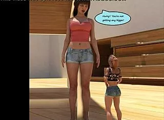 Tall Giantess Growth Comic Huge Tits Boobs Size Change Mini Guy