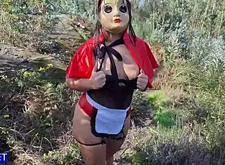 caperucita culona halloween ass fucked by big wolf cock doggystyle