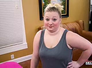 blonde milf emily and busty coed faith share deepthroat cock