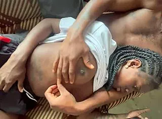 Girlfriend's Huge Tits and Curvy BBW Ass Worshiped in Cozy Homemade Screaming