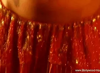 sexy indian brunette belly dancer teases nude in hot erotic session