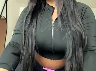 hot black gata teases big ass on screen this freaky friday 13th