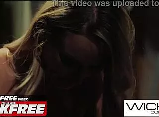 Voyeur babe spies couple fucking then jumps in threesome