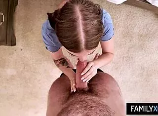 stepdaughter's big ass rides stepdad's cock hard right?
