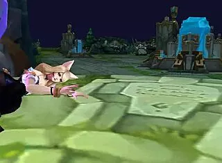 KDA Ahri moans sexily in Korean voice during intense ryona play