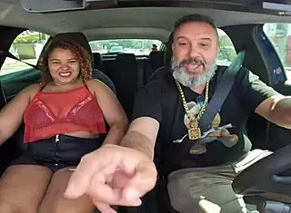 emily leoa sits giant latina ass bareback street style!