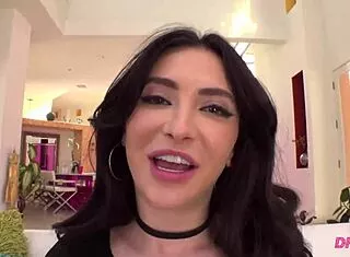 Naughty Jane Wilde double anal gaping deepthroat spit nympho