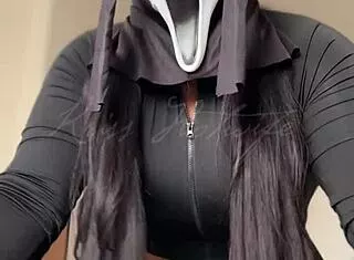 hot black gata teases big ass on screen this freaky friday 13th