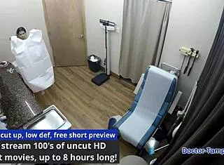 Dr Tampa Gyno Exams Neighbor Aria Nicole's Shaved Pussy