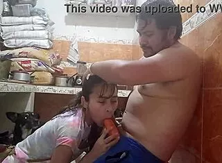 peruvian babe breaks my routine eating her wet pussy doggystyle creampie bliss