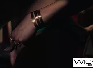 Voyeur babe spies couple fucking then jumps in threesome