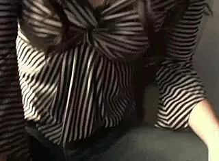 Kaede Kuroki tempts two mysterious men