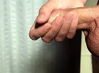 Early Morning Solo Jerk-Off Bursts Cumshot Close-Up