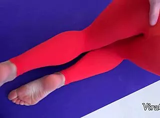 leksy skips workout to deepthroat trainer's cock in homemade facial closeup