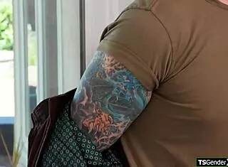 Hot Trans Babysitter Licks Ass Bareback Interracial