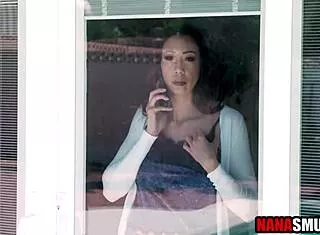 Step Granny Catches Him Spying on Her Mature Body