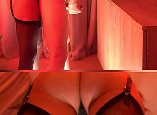 wife pegs husband strapon thrusting hotel femdom tease