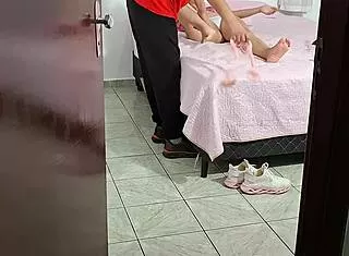 stepdaughter home from carnival gives daddy morning blowjob cum?