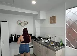 roommate obsesses over my huge tits lets him cum all over jenn boobs 🔥🍈💦