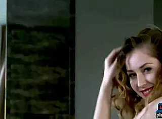 super sexy latina milf strips lingerie shows shaved pussy clit