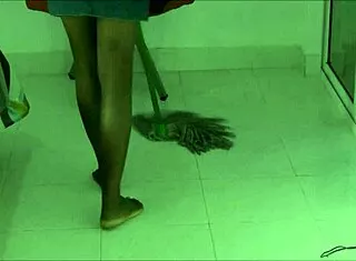 Bound African maid screams barefoot in tight ropes!