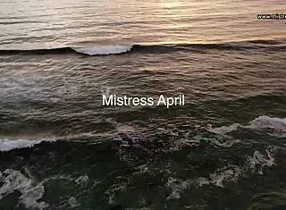 dominatrix mistress april electro-tortures bound slave in latex bdsm