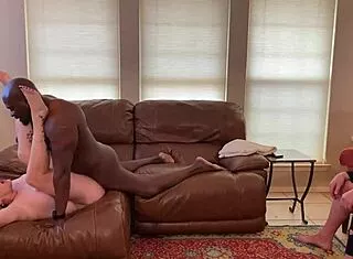 sir maxx barebacks slut harmoni doggystyle while cuck watches toes
