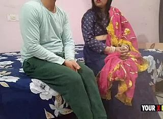 Stepson bangs horny indian stepmom behind friend's back