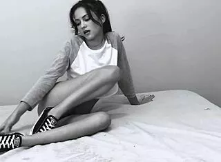 stepdaughter iammegagirl flaunts her new shoes teases nude pussy